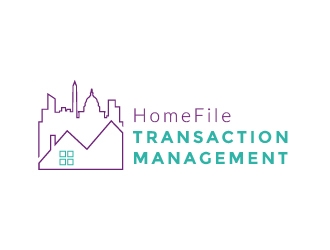 HomeFile Transaction Management logo design by quanghoangvn92