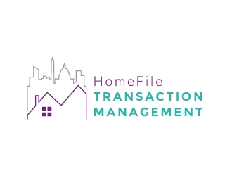 HomeFile Transaction Management logo design by quanghoangvn92