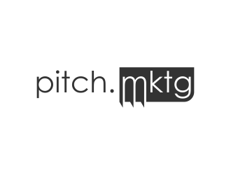 pitch.mktg logo design by BlessedArt