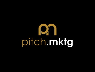 pitch.mktg logo design by Gaze