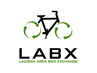 Laconia Area Bike Exchange (LABX) logo design by aldesign