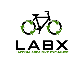 Laconia Area Bike Exchange (LABX) logo design by aldesign