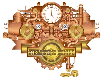 Steampunk Mining logo design by AYATA