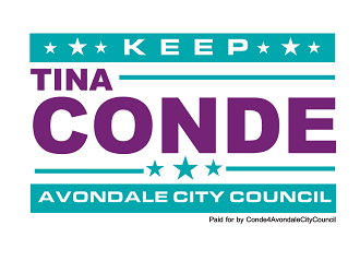 Keep Tina Conde Avondale City Council logo design by coco