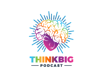 Think Big Podcast logo design by shadowfax