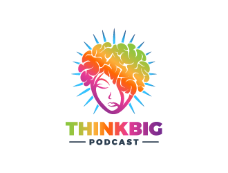 Think Big Podcast logo design by shadowfax