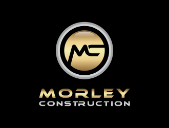 Morley Construction  logo design by BlessedArt