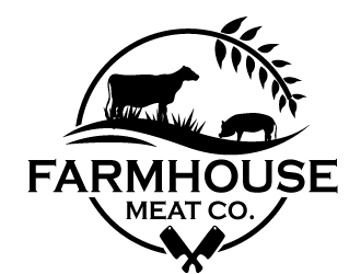 Farmhouse Meat Co. logo design by PMG