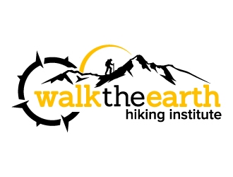 Walk the Earth Hiking Institute logo design by jaize