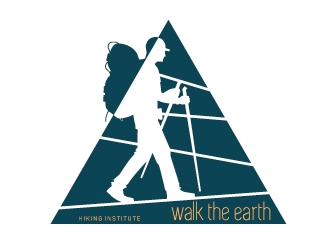 Walk the Earth Hiking Institute logo design by savvyartstudio