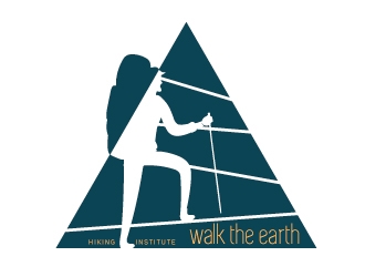 Walk the Earth Hiking Institute logo design by savvyartstudio