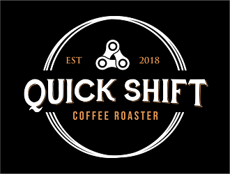 Quick Shift Coffee Roasters logo design by dianD