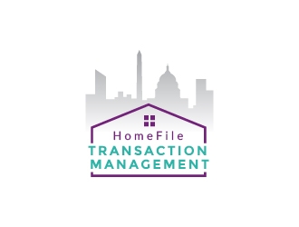 HomeFile Transaction Management logo design by quanghoangvn92