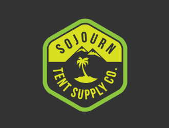 Sojourn Tent Supply Co. logo design by dondeekenz