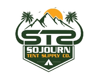 Sojourn Tent Supply Co. logo design by LucidSketch