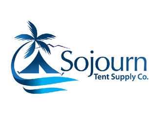 Sojourn Tent Supply Co. logo design by LucidSketch
