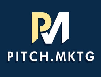 pitch.mktg logo design by LucidSketch