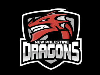 New Palestine Dragons logo design by jm77788