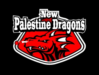 New Palestine Dragons logo design by dshineart