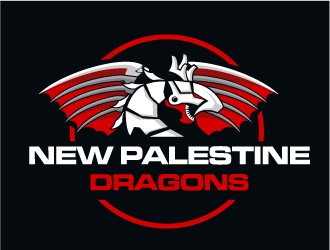 New Palestine Dragons logo design by Dawnxisoul393