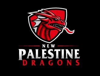 New Palestine Dragons logo design by SOLARFLARE