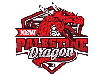 New Palestine Dragons logo design by Godvibes