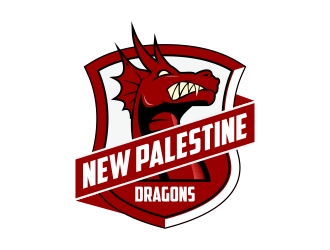 New Palestine Dragons logo design by Kruger