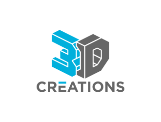 3D Creations logo design by rykos