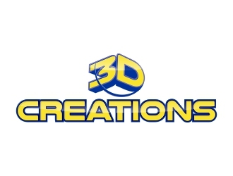 3D Creations logo design by madjuberkarya