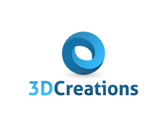 3D Creations logo design by akilis13