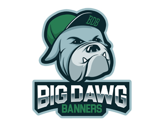 Big Dawg banners logo design by cobaltbluehue