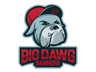 Big Dawg banners logo design by cobaltbluehue