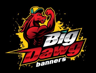 Big Dawg banners logo design by REDCROW