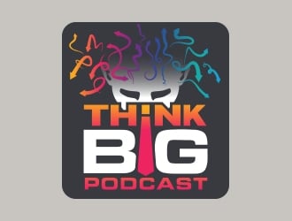 Think Big Podcast logo design by MarkindDesign