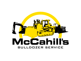 McCahill’s Bulldozer Service logo design by yurie