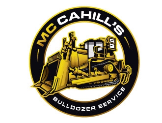McCahill’s Bulldozer Service logo design by REDCROW