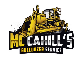 McCahill’s Bulldozer Service logo design by REDCROW