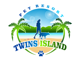 Twins Island Pet Resort logo design by cgage20