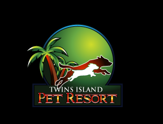 Twins Island Pet Resort logo design by tec343