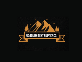Sojourn Tent Supply Co. logo design by giphone