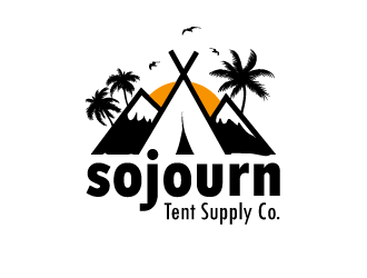 Sojourn Tent Supply Co. logo design by schiena