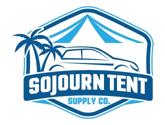 Sojourn Tent Supply Co. logo design by jaize