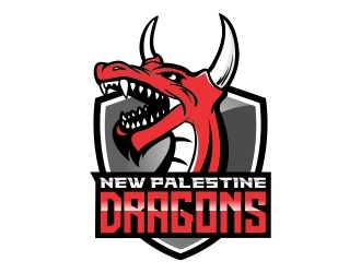 New Palestine Dragons logo design by vishalrock