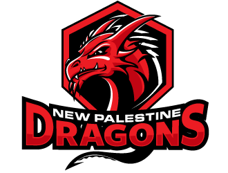 New Palestine Dragons logo design by scriotx