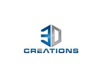 3D Creations logo design by ndaru