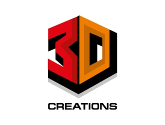 3D Creations logo design by Boomstudioz