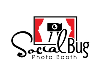 Social Bug Photo Booth logo design by DreamLogoDesign
