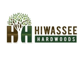 Hiwassee Hardwoods logo design by REDCROW
