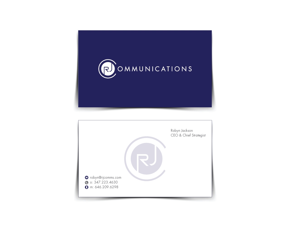 RJ Communications logo design by zakdesign700