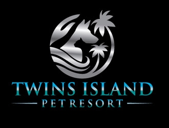 Twins Island Pet Resort logo design by shere